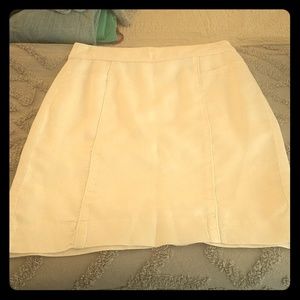 Banana Republic white linen skirt.